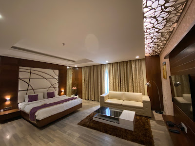 Luxury suite room at M Crown Hotel Shillong